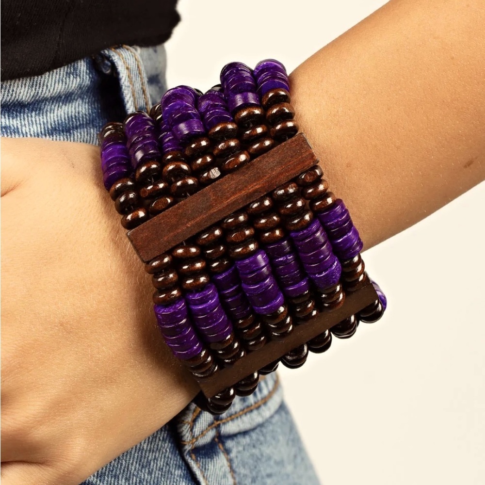 Vacay Vogue - Purple Bracelet - Picture 1 of 2